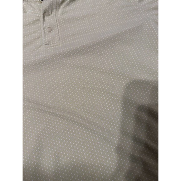 Lululemon Snap Front Polo Green Systematic White Opal Dew Men's Medium M3CY1S - Picture 3 of 5